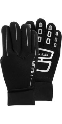 2026 Huub 3mm Wetsuit Swim Gloves A2-SG19 - Black / Silver